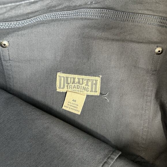 Duluth Trading Co Flex Fire Hose Shorts Mens 46 Gray Canvas Workwear - Picture 9 of 9